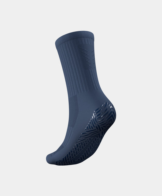 Moisture-control technology of Stealth Mid-Calf Football Grip Socks designed to wick sweat away, keeping feet cool during play.