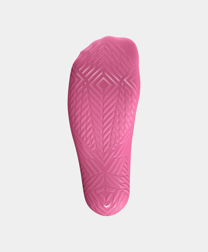 Back view of Icon Mid-Calf Football Grip Socks showcasing unique design for visibility.