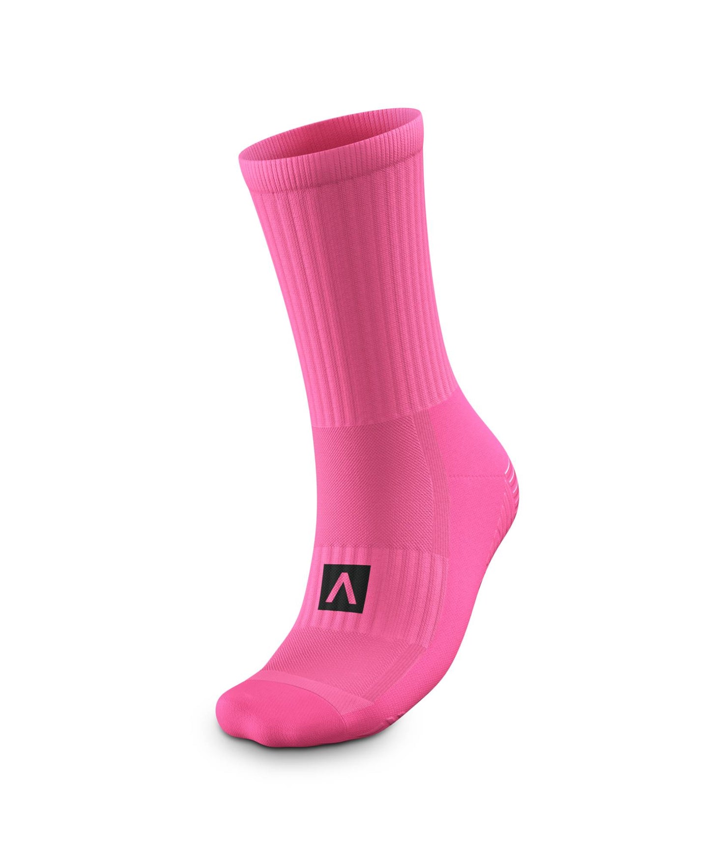 Reflective Mid-Calf Football Grip Socks