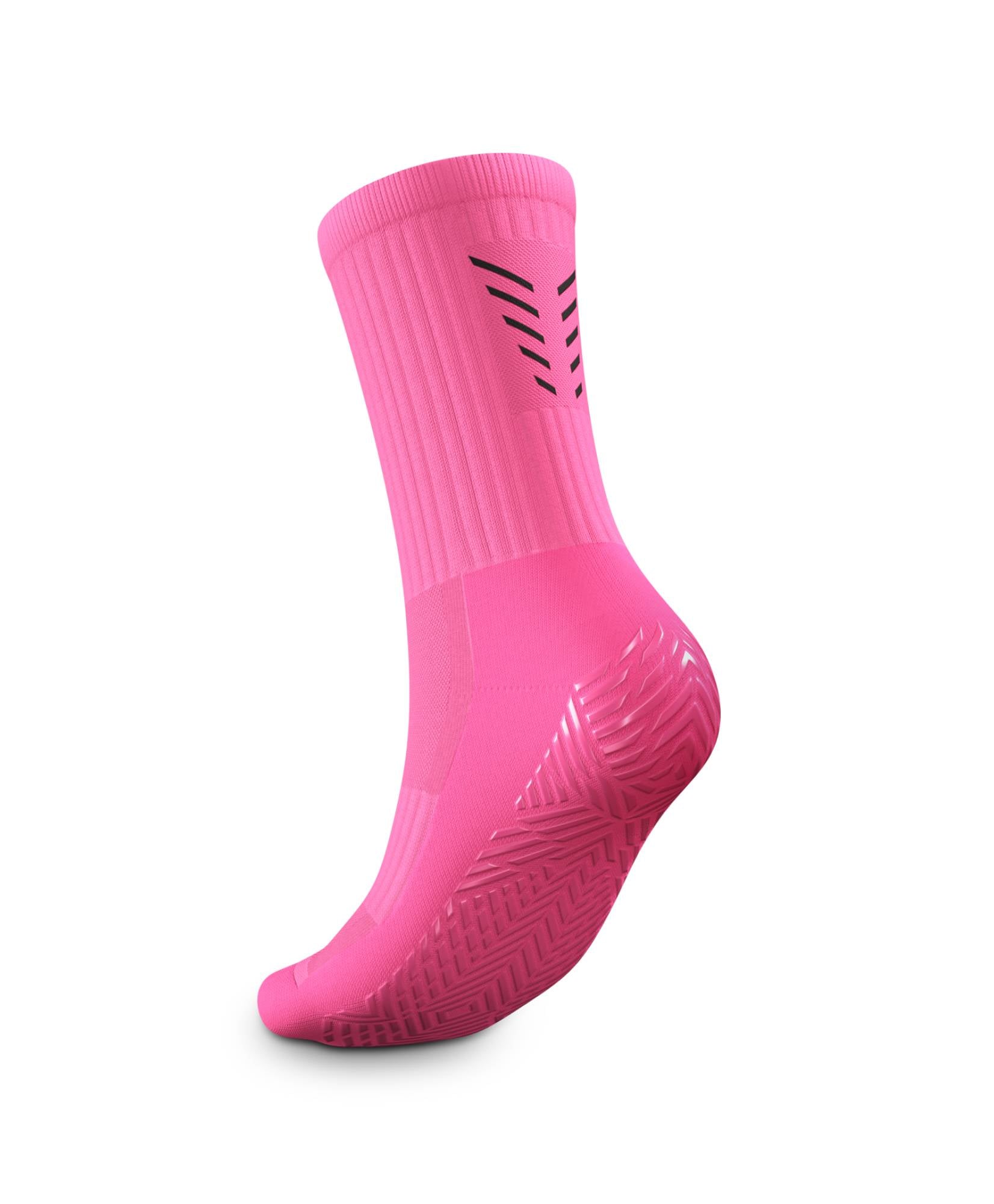 Pink Icon Football Grip Socks