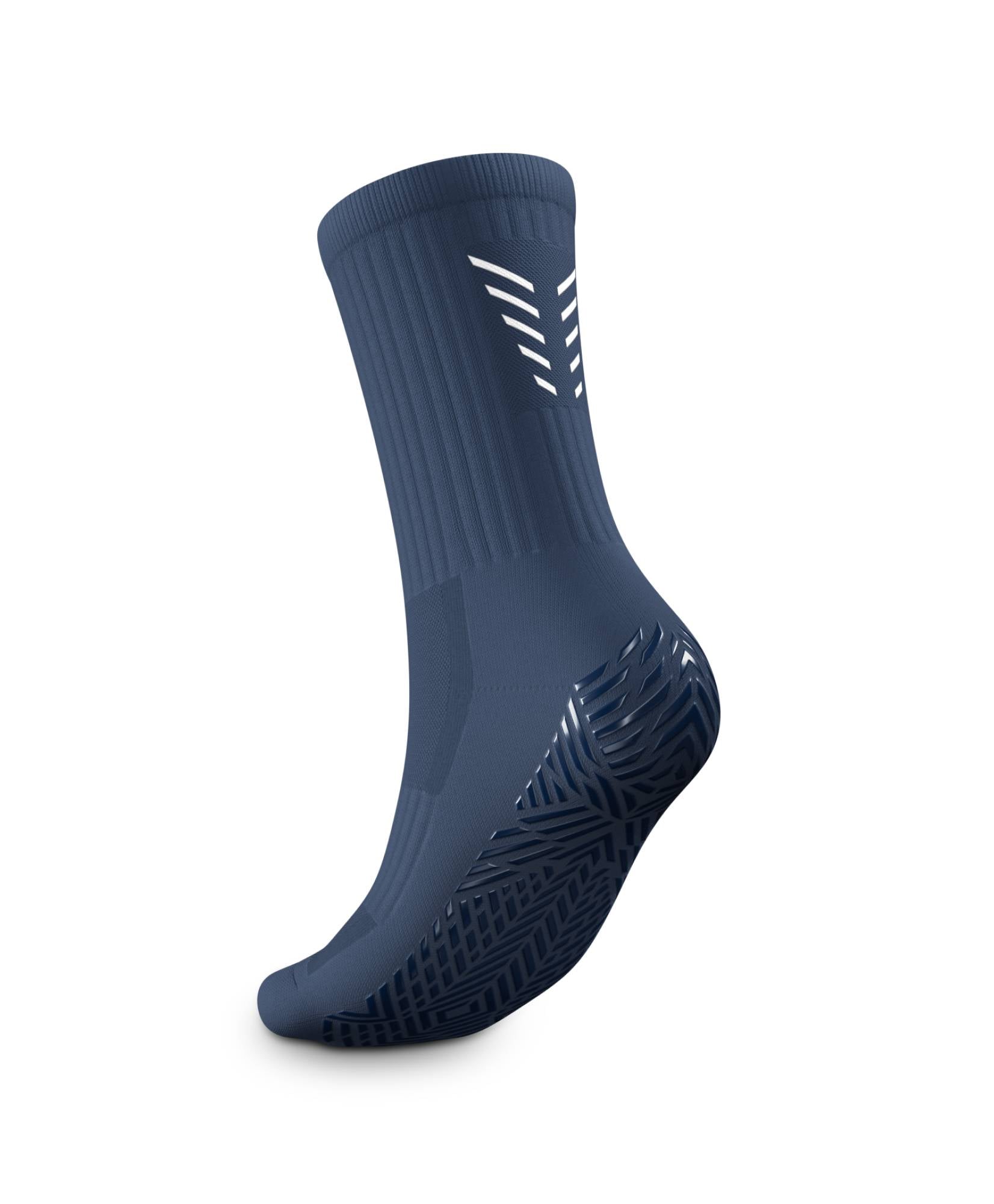 Navy Icon Football Grip Socks
