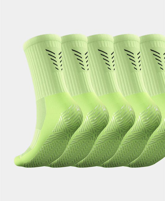 Icon Grip Socks - 5 Pairs Multipack in action during a football match, showcasing the sock's performance-enhancing grip technology.