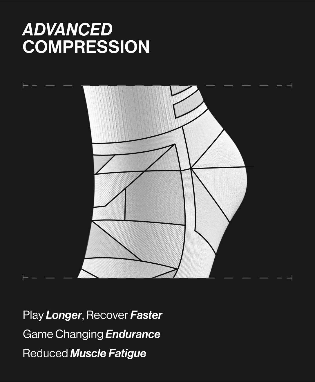 Pro 2.0 Grip Socks - 3 Pairs Multipack demonstrating ergonomic design for maximum agility and comfort during sports.