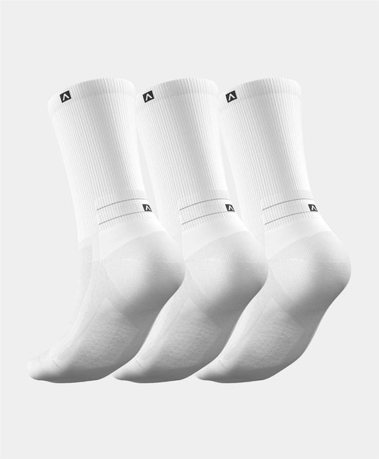 AdvantEdge Pro 2.0 Lite Football Socks - 3 Pairs featuring advanced compression technology for peak performance, Achilles tendon protection, and CoolMax® materials for comfort and dryness.