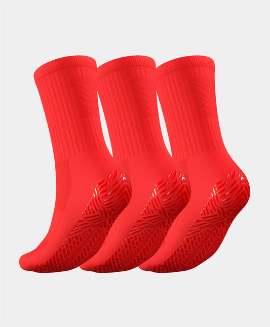 Stealth Grip Socks - 3 Pairs Multipack demonstrating compression zones for lock-in support and reduced foot fatigue during gameplay.